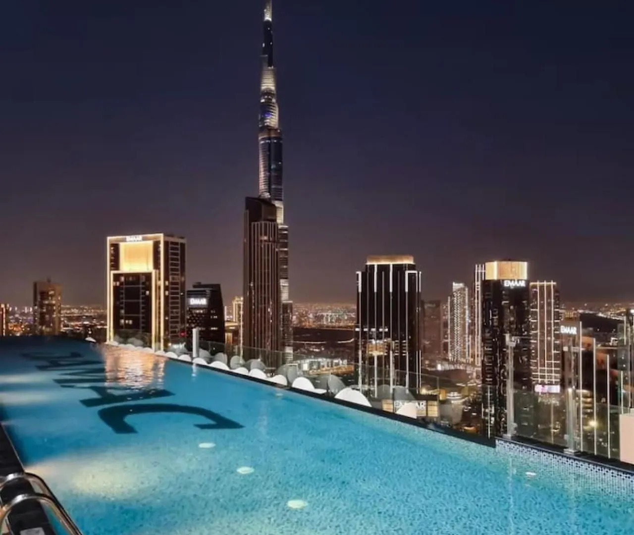 Apartment Burj View 3Bdr With Rooftop Infinity Pool Dubai